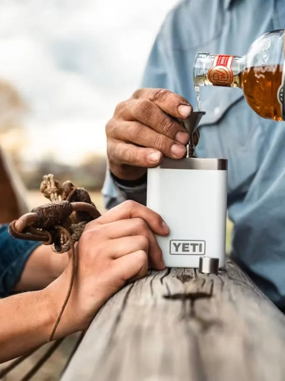 NEW Yeti Flask & Funnel 7 oz Rescue Red